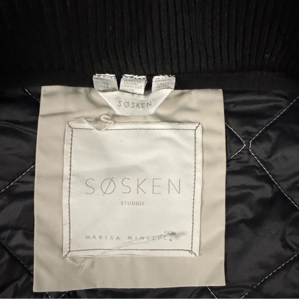 Sosken Gemma Quilted Jacket in Cement Size 3 Large - Picture 5 of 16